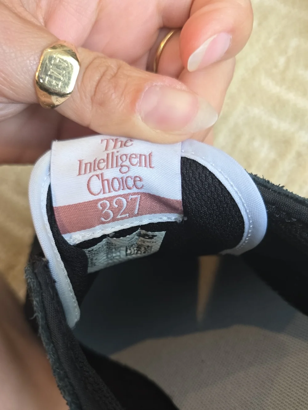 New Balance Women's Black, Cream & Brown Retro-Style Sneakers, Size 8